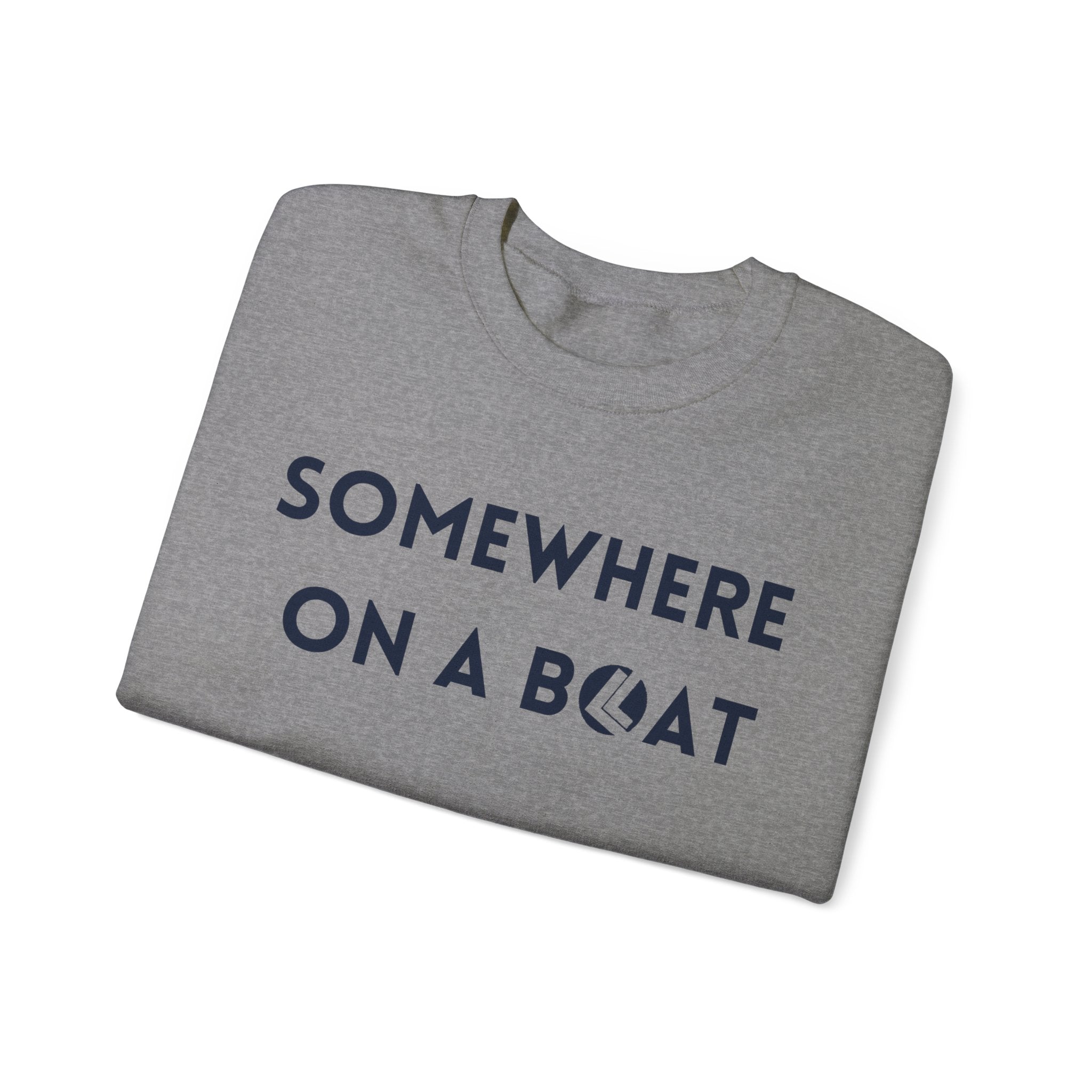 Somewhere on a boat Unisex Heavy Blend™ Crewneck Sweatshirt