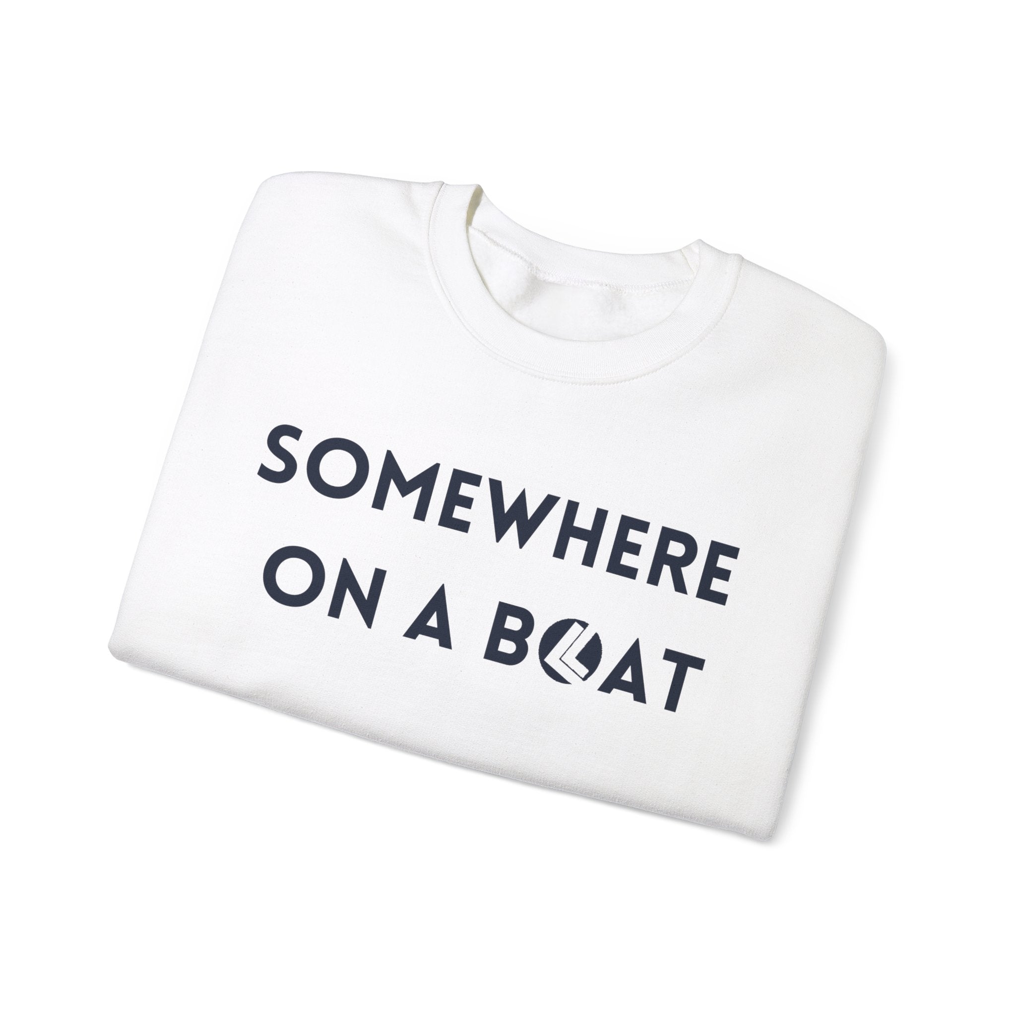 Somewhere on a boat Unisex Heavy Blend™ Crewneck Sweatshirt